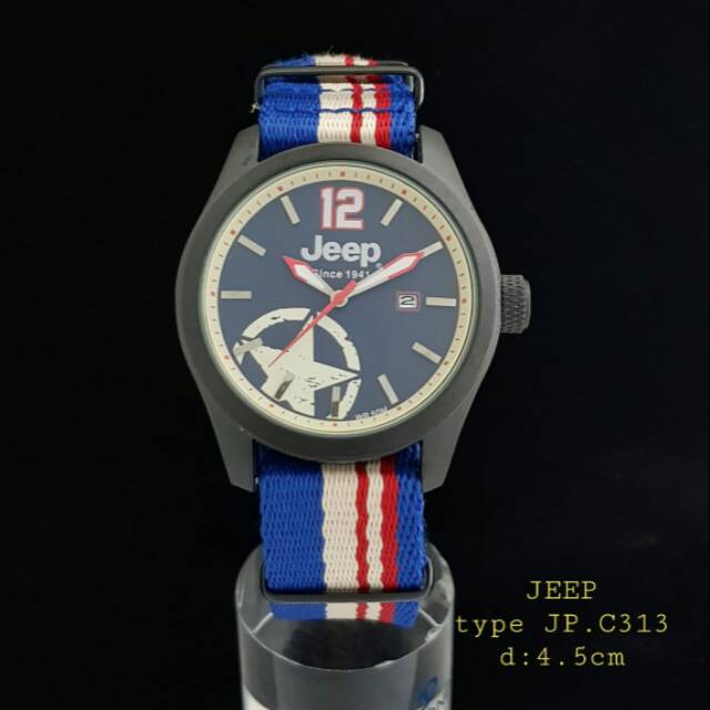 Jam Pria JEEP JP C313 tanggal aktif canvas