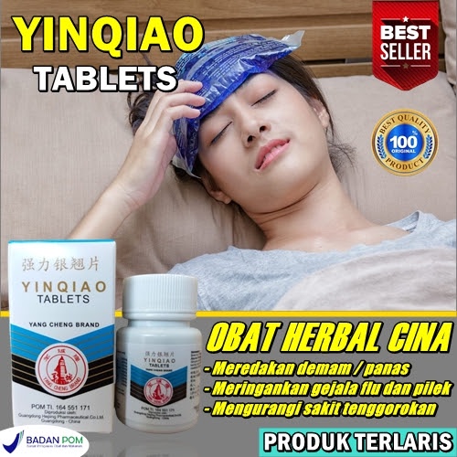 TERBARU strength yinqiao tablets obat china penurun demam tinggi sakit tenggorokan ampuh original bp