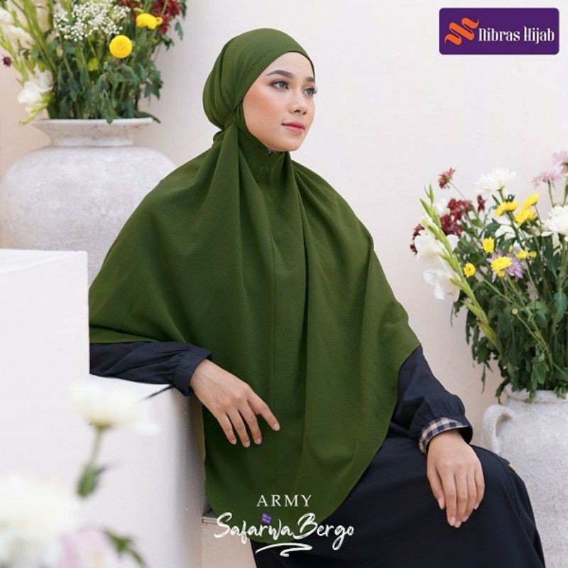 SAFARWA BERGO BY NIBRAS HIJAB | HIJAB INSTAN SAFARWA NIBRAS HIJAB | KERUDUNG INSTAN KHIMAR SAFARWA