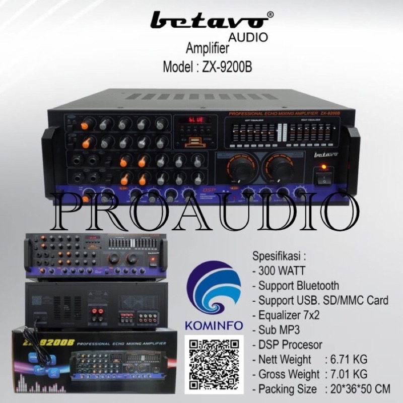 Betavo zx9200 b Amplifier karaoke zx 9200 Mixer Power Ampli karaoke