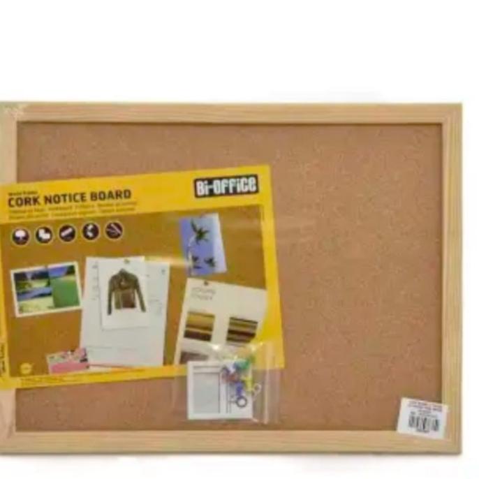 

Office & Stationery | Alat Tulis | Bil Silque Corkboard Papan Buletin 40X30Cm | Best Seller