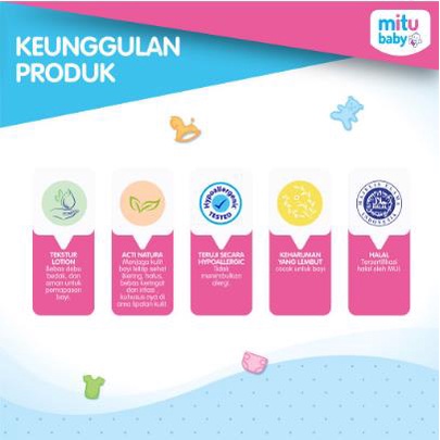 * NCC * Mitu Baby Powder  Bedak Bayi Fresh And Clean Classic Floral Keharuman dan Kesegaran Tahan Lama