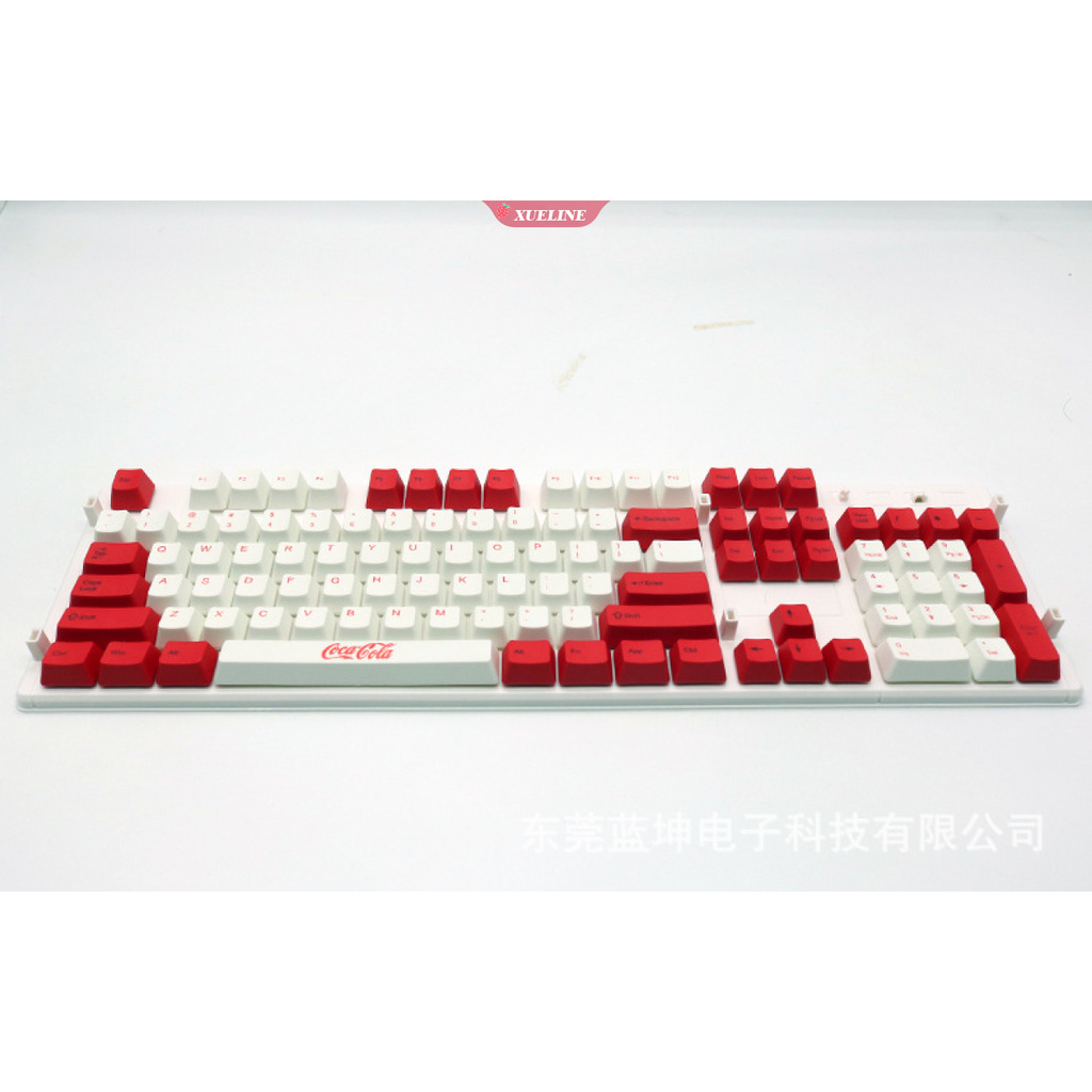 104-key OEM PBT Set Sublimation Pink color Keycap Switches Mechanical Keyboar |XUELI|