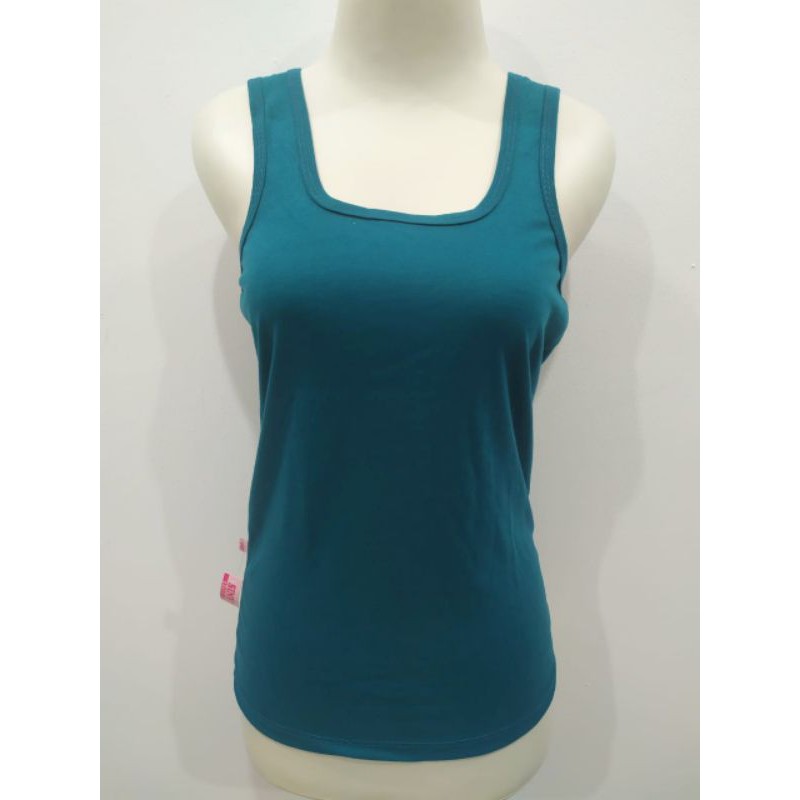 Tanktop wanita tali besar /Singlet wanita premium#Tanktop Jumbo Virtus#Promo-Hijau tosca