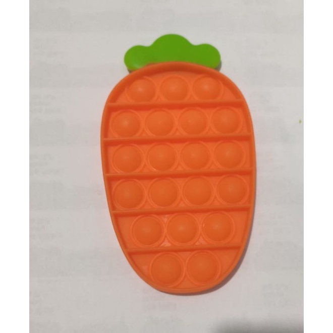 RavRei - Pop It Wortel / Push Pop it Carrot / Lucu Murah / Mainan Pop It / Mini Pop it-Pop It Carrot