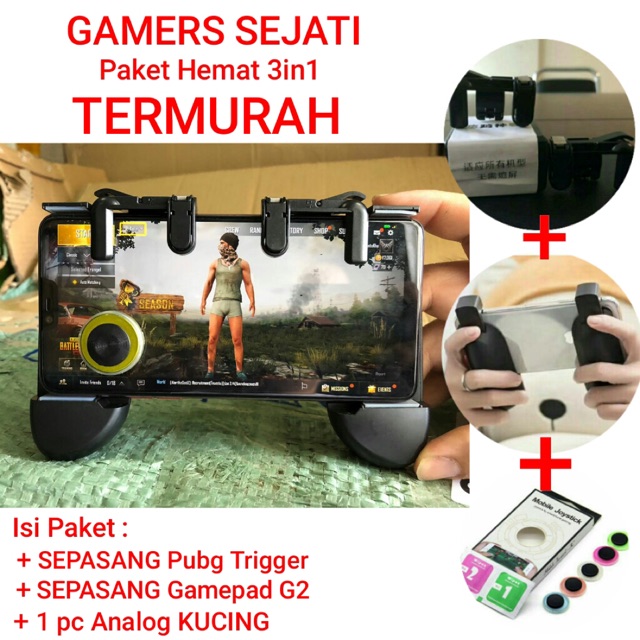 G2 TERMURAH paket 3in1 sharp shooter PUBG L1 R1 G2