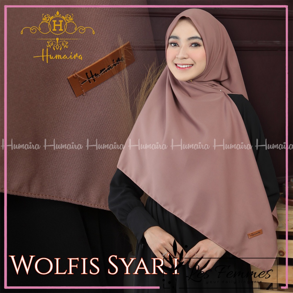 Hijab muslimah segi empat wolfis syari