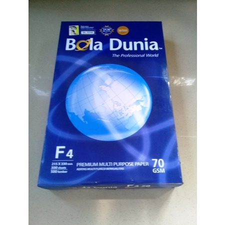 

terbatas Kertas HVS Putih F4 70gsm Rim 500 Lembar - Bola Dunia Murah
