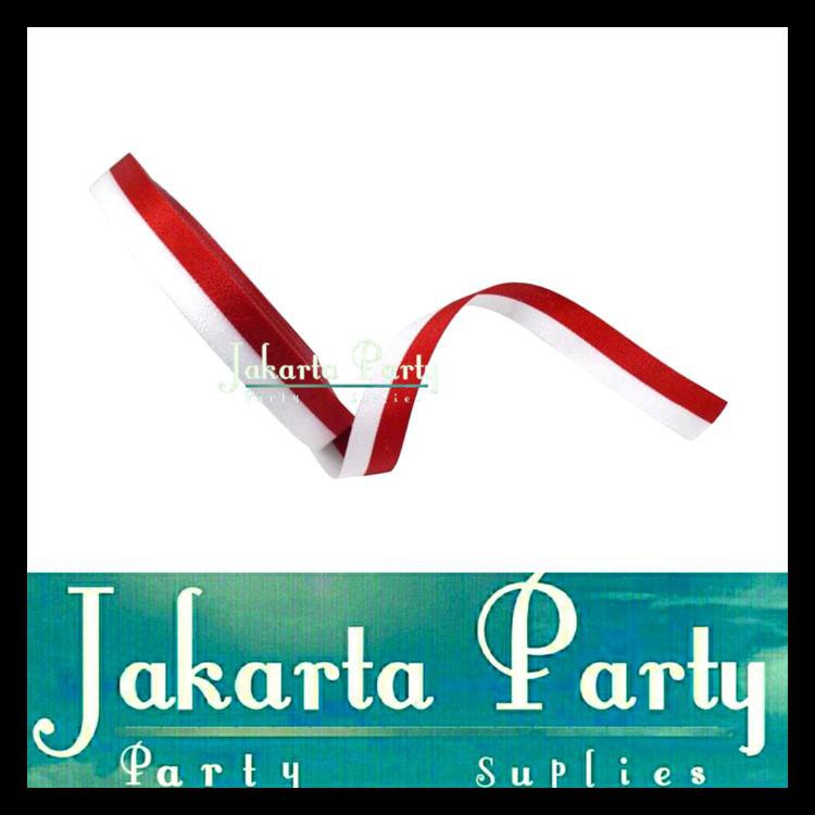 

Pita Satin Merah Putih Ukuran 1/2 Inch / Pita Merah Putih / Pita Satin Bermutu