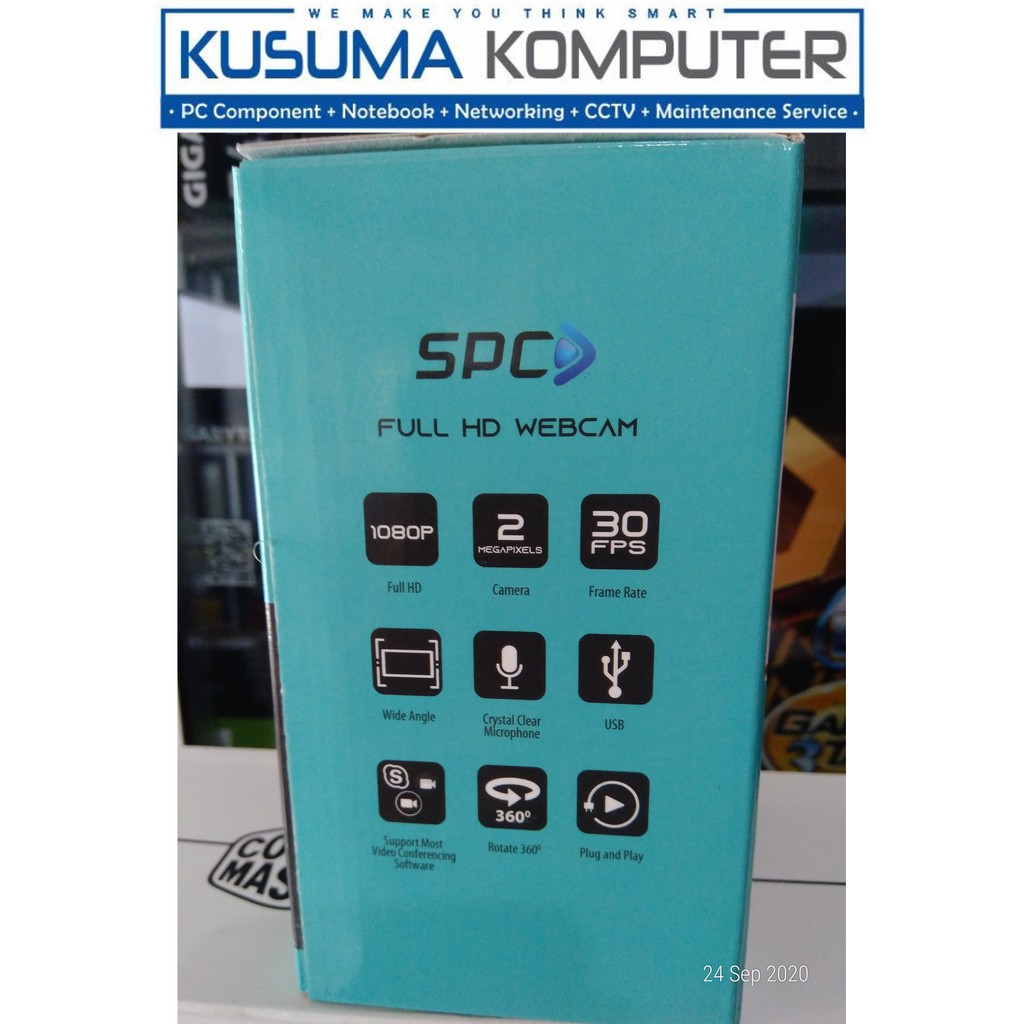 SPC Webcam WC02 - Webcam 1080P Full HD 2MP Auto Focus