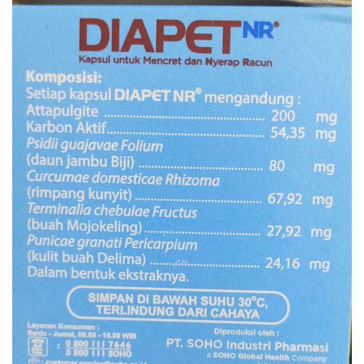 DIAPET NR KAPSUL DIARE PER STRIP