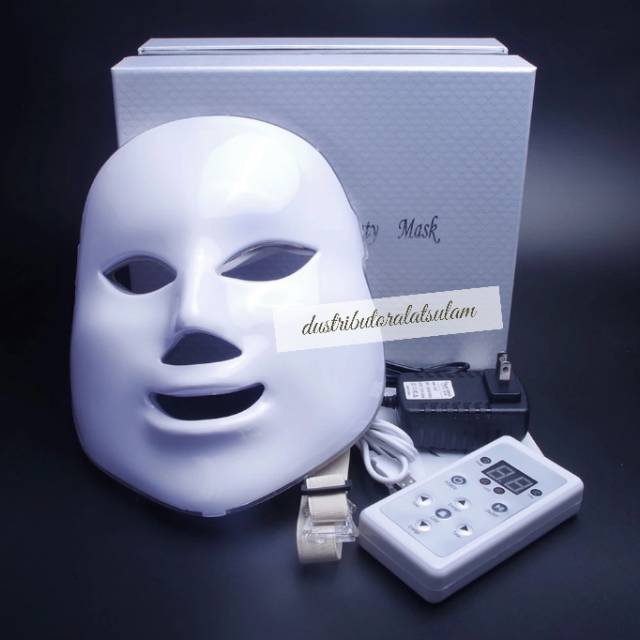 LED FACE MASK/ MASKER SINAR TOPENG/ MASKER TOPENG/ PDT LED LIGHT THERAPY FACE NECK