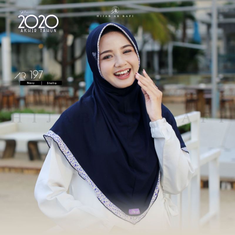 TERLARIS ✔️ Hijab arrafi AR 197 hijab instan  || INAYAHHIJAB-Navy