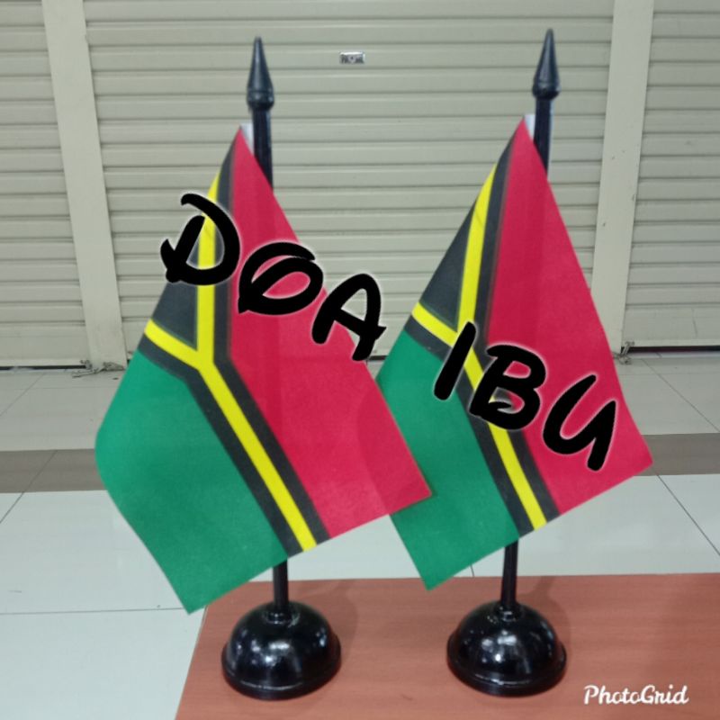 

best seller tiang kayu meja+bendera VANUATU ready stock