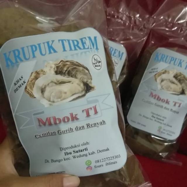 

Krupuk Tiram Mentah Khas DEMAK_MBOK TI_Aneka produk olahan dari hasil laut @fours_iblings