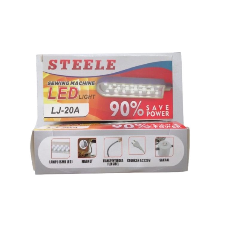 Lampu Mesin Jahit Steele Sewing Machine LED LJ-20A