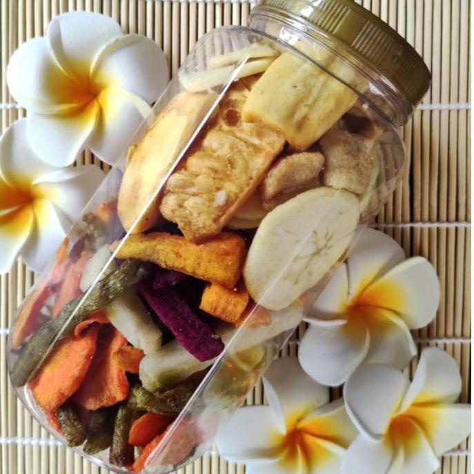 

✨IMPORT✨ KERIPIK SAYUR DAN BUAH VOLUME 700ML VEGGIE CHIPS (SAYUR DAN BUAH DALAM SATU TOPLES) produck terbaik