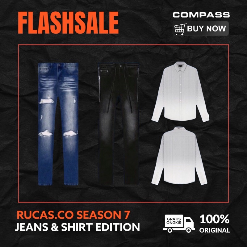 Rucas Denim Season 7 Heritage Paisley & Pasific Blue Jeans & Gradient Oxford Shirt| Special & Limite