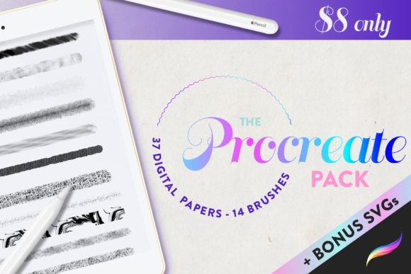 Procreate Bundle Pack Texture Digital