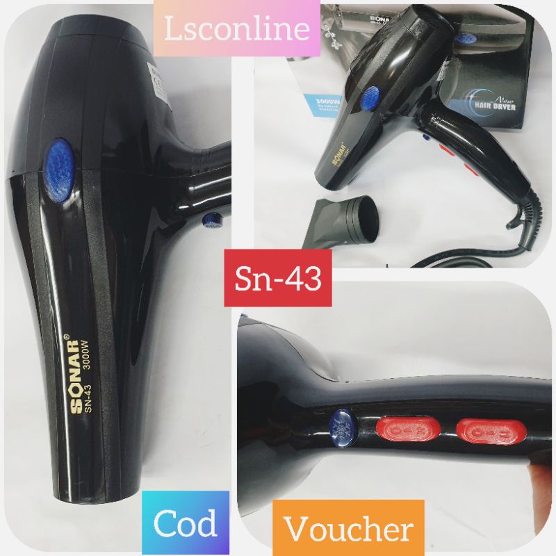 HAIR DRAYER SONAR SN-42, HAIRDYER RAMBUT BUKAN HAIRDRYER MINI SANGAT BAGUS