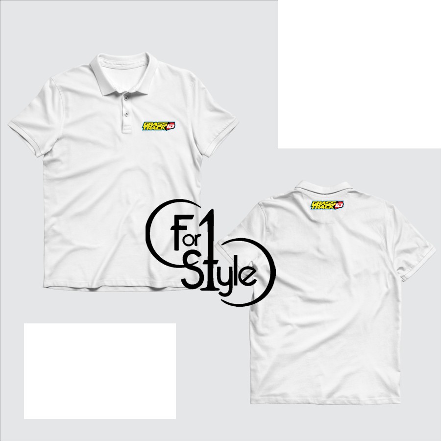 Polo Shirt Kaos Polo GRASS TRACK ID