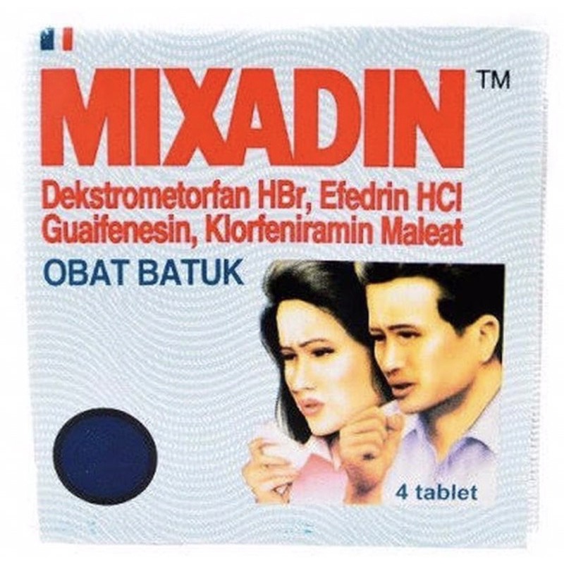 Mixadin strip 4 tablet ( obat batuk dewasa )