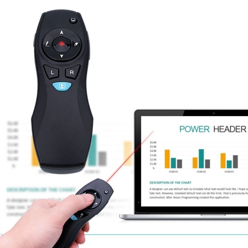 Wireless Presenter With Mouse Laser Pointer 3in1 Function