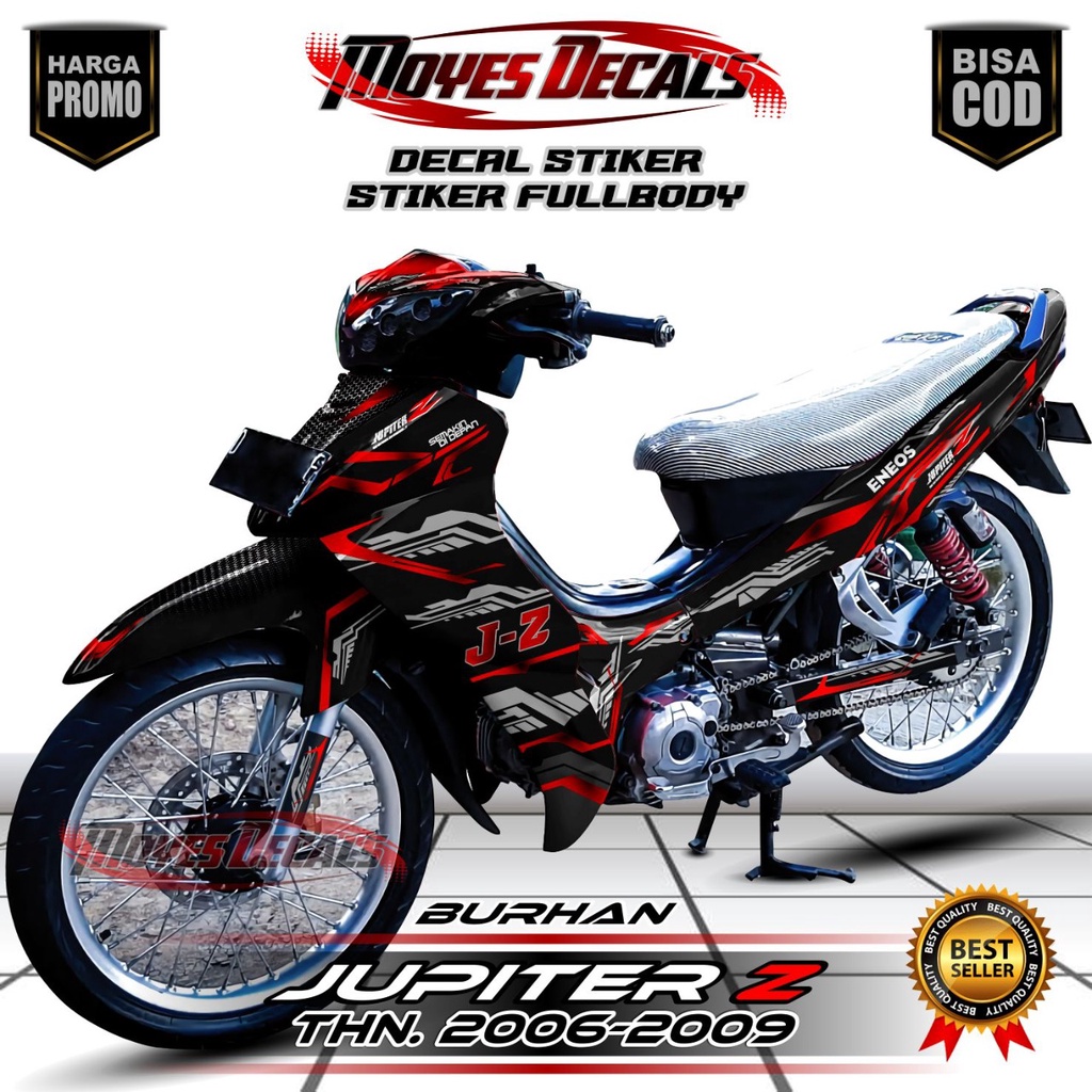 Jual decal jupiter z burhan stiker jupiter z burhan sticker fullbody