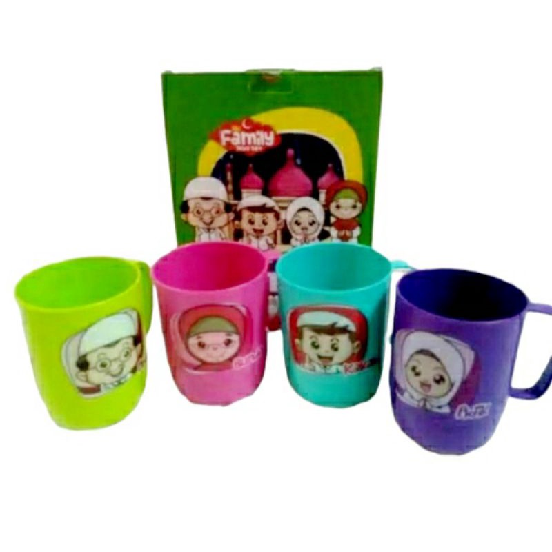 MUG FAMILY SET ( GELAS 4 PCS )