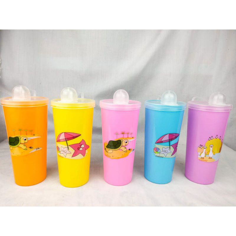 gelas minum anak gelas sedot canopy souvenir ultah anak