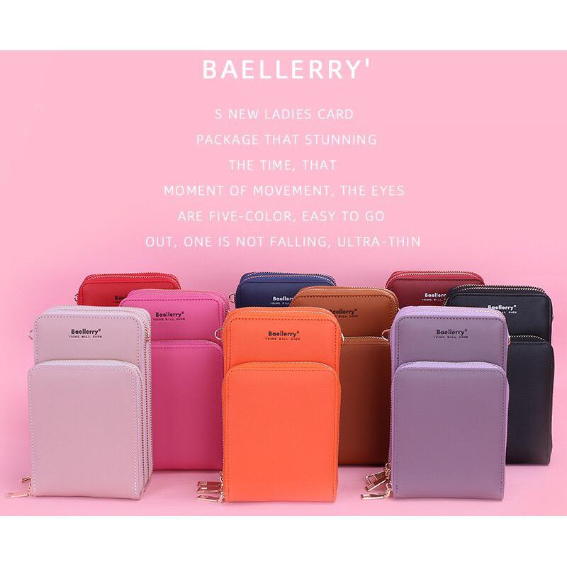 BRGUNIK Dompet Baellerry Young Will Show Model 3 Kantong Tas Selempang Dompet Wanita D042