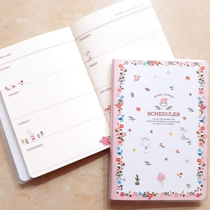 

Grosir Cute Animal Flower A6 Weekly Planner / Buku Agenda Jadwal / Scheduler Keren