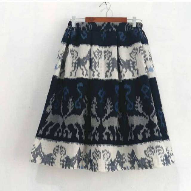 Rok Tenun (pendek selutut) - rok kerja - rok etnik - rok etnik