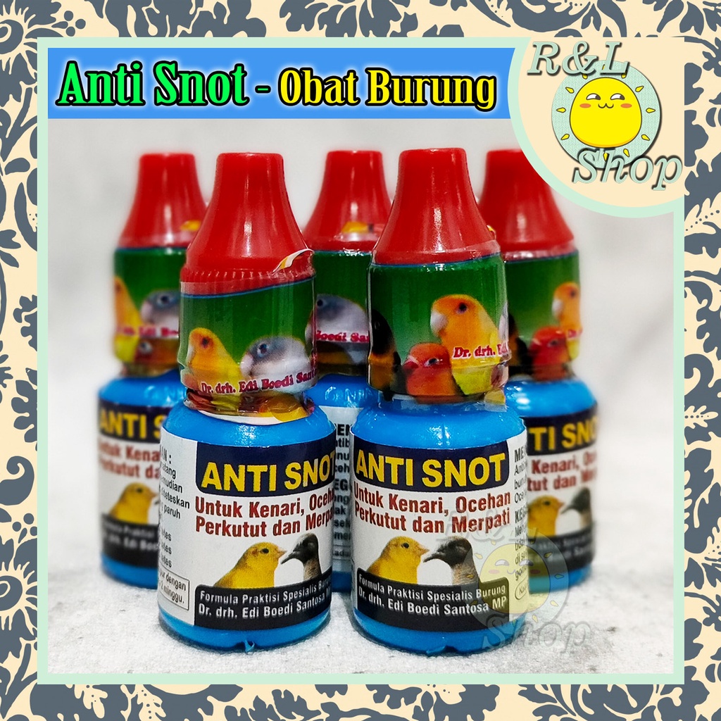 Anti Snot Obat Burung Kicau - Merpati - Kenari - Perkutut Drh Edhi