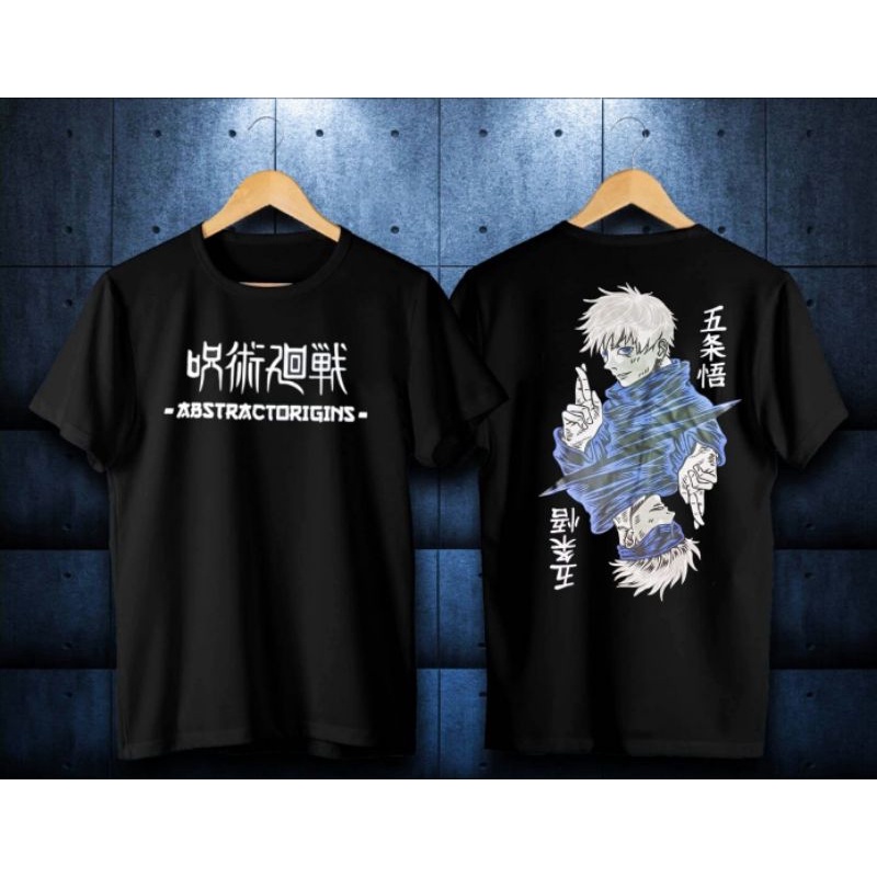 Baju kaos lengan pendek pria naruto cotton combad 30s hitam bergambar / kaos distro pria