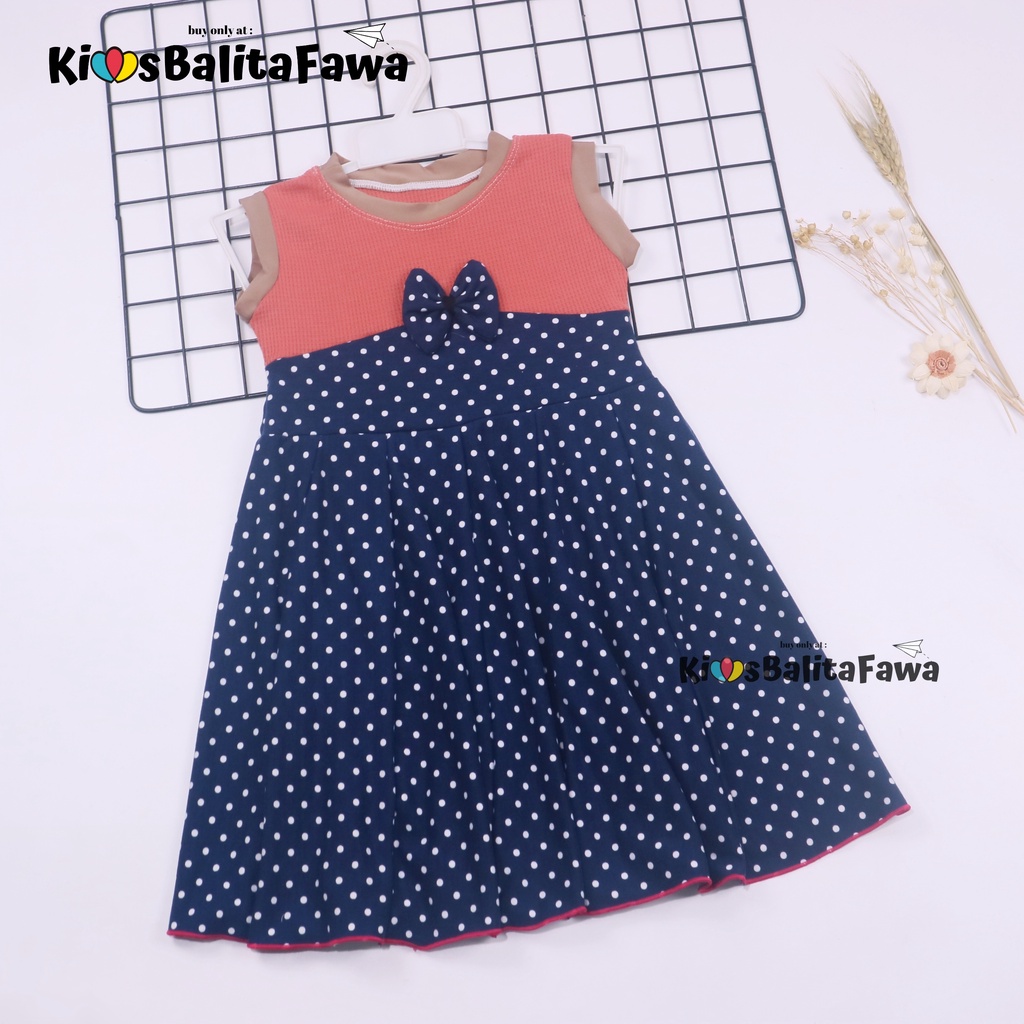 Dress Aila 5-6 Tahun / Dres Pesta Murah Grosir Baju Anak Perempuan Gaun Yukensi Batik Harian Baru