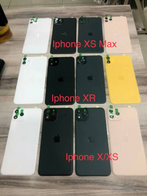 CONVERT anti gores belakang iPhone X ke 11 PRO / XR ke 11 / XS MAX ke 11 PRO MAX ALUMINIUM