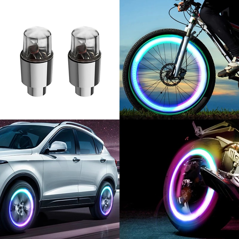 Bicycle Portable Mini LED Battery Operated Tire Lamp/ Motorcycle Wheel Waterproof Motion Sensing Neon Light