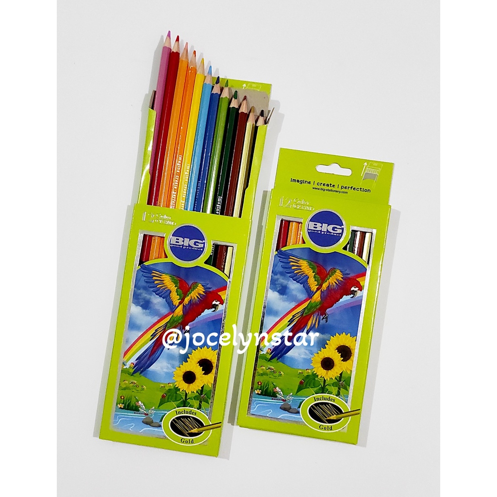 

Pensil warna Panjang Merk BIG 12 warna