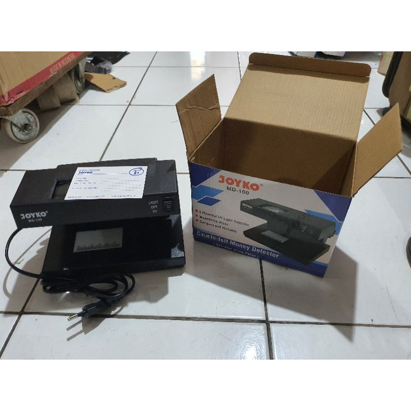 Counterfeit Money Detector Joyko MD 100 101 Alat Pendeteksi Uang Palsu