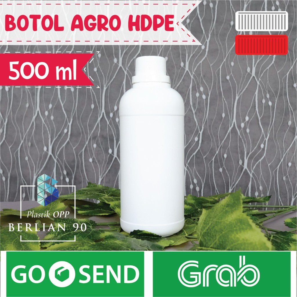 Botol Agro 500 ml Botol Plastik Hdpe Agro Khusus Gojek Grab