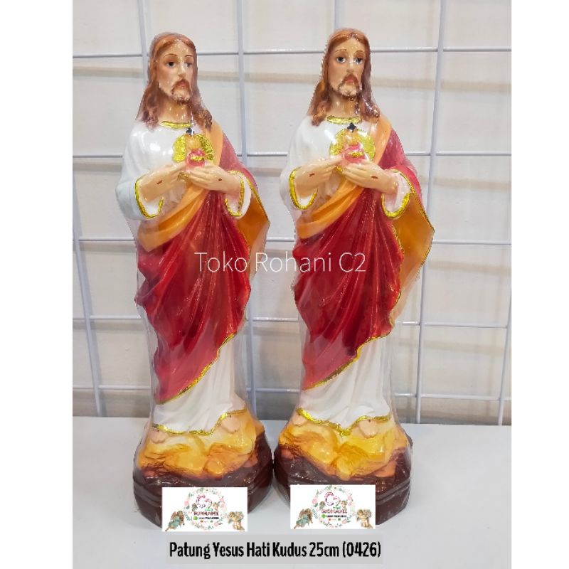 Patung Yesus Hati Kudus 25cm (0426) - Patung Rohani