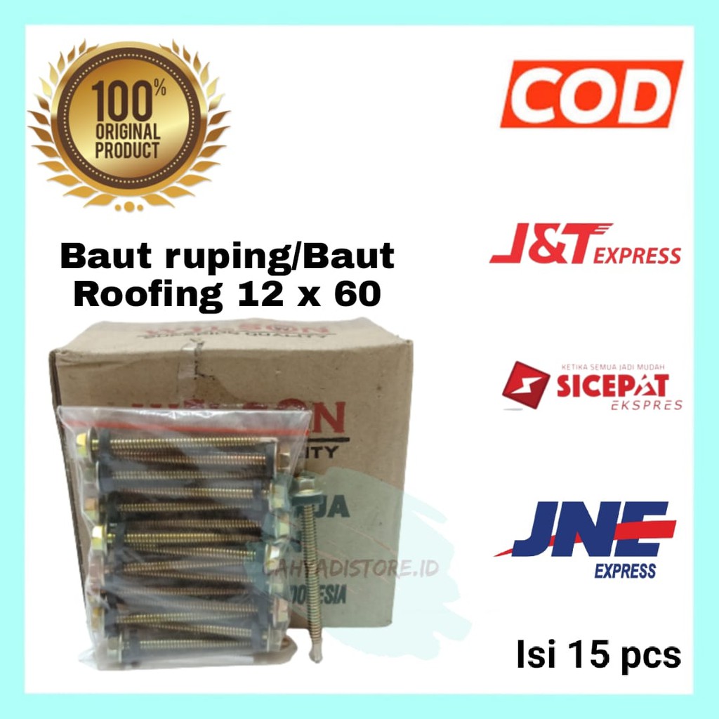 [Harga Kotak] Baut Ruping/Paku Roofing Wilson Baja Ringan 12 x 60
