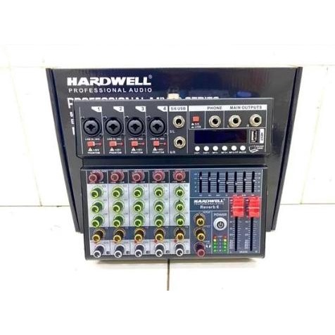 Mixer Audio 6 Channel Hardwell Reverb 6 Reverb6 Channel Original