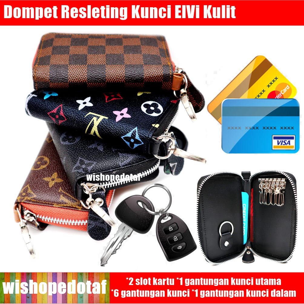 Dompet STNK kunci resleting Elfi Shopee Indonesia