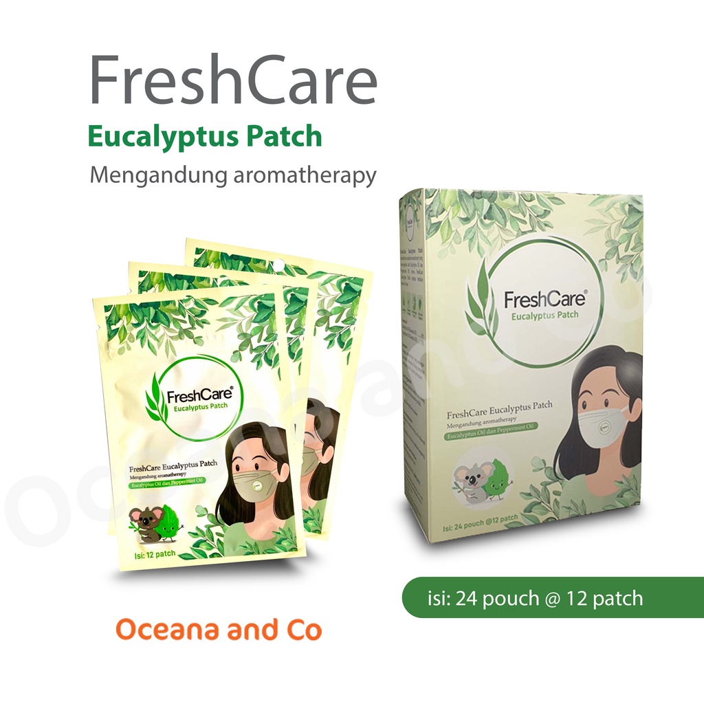 Freshcare Eucalyptus Patch Sticker Masker 1 Sachet isi 12 Patch