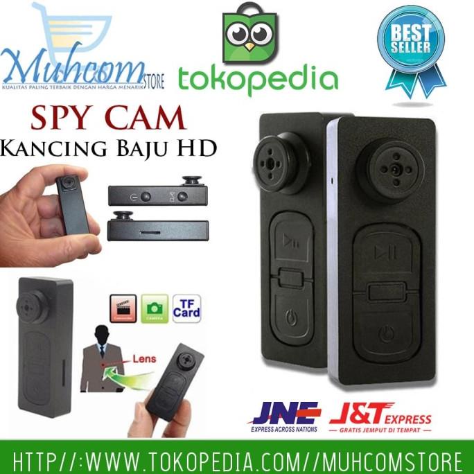 Spycam Kamera Pengintai Kancing Baju Hd Mini Spy Cam Original Camera