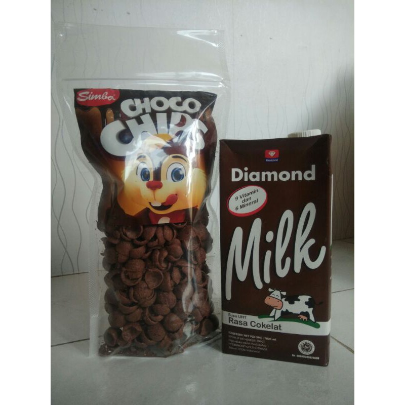 

PAKET CHOCO CHIPS 150gr with DIAMOND MILK COKLAT