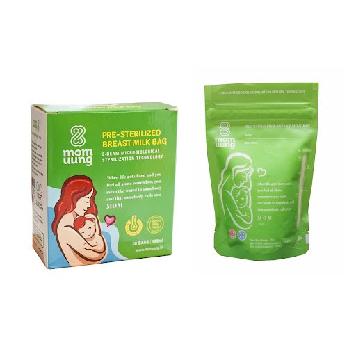 MOM UUNG Pre-sterilized Breast Milk Bag Kantong ASI 100ml