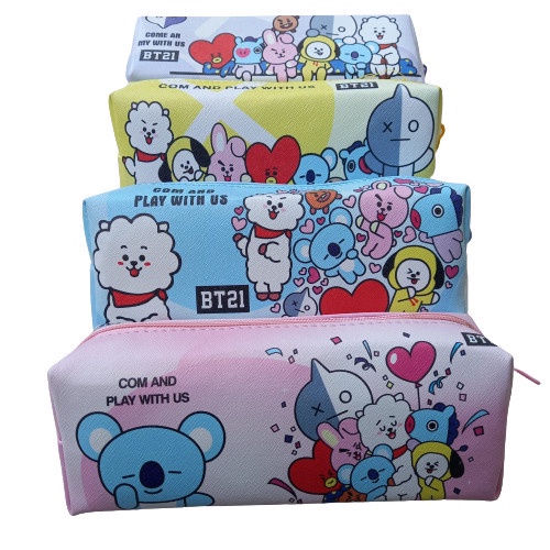 Kotak Pensil BTS BT21 Tempat Pensil Unik Big Size Motif BTS